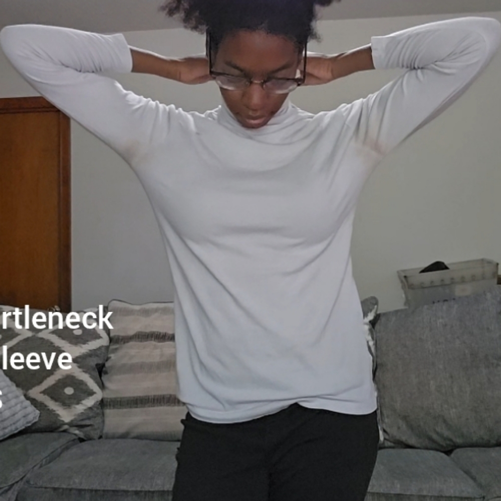 S White Turtleneck long sleeve